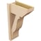 Ekena Millwork 8-in W x 16-in D x 28-in H Funston Slat Rough Cedar Woodgrain TimberThane Outlooker, Primed Tan OUTUR080X16X28FST24RCPR - alternate 5